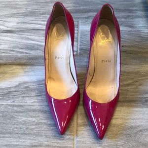 Christian Loubouton hot pink heels